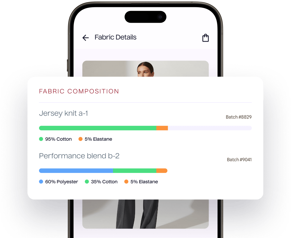 Fabric details that build trust