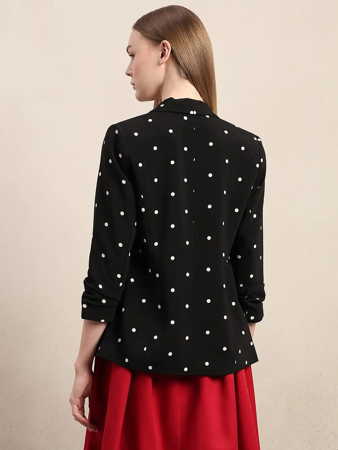 Black Polka Dot Blazer view 4