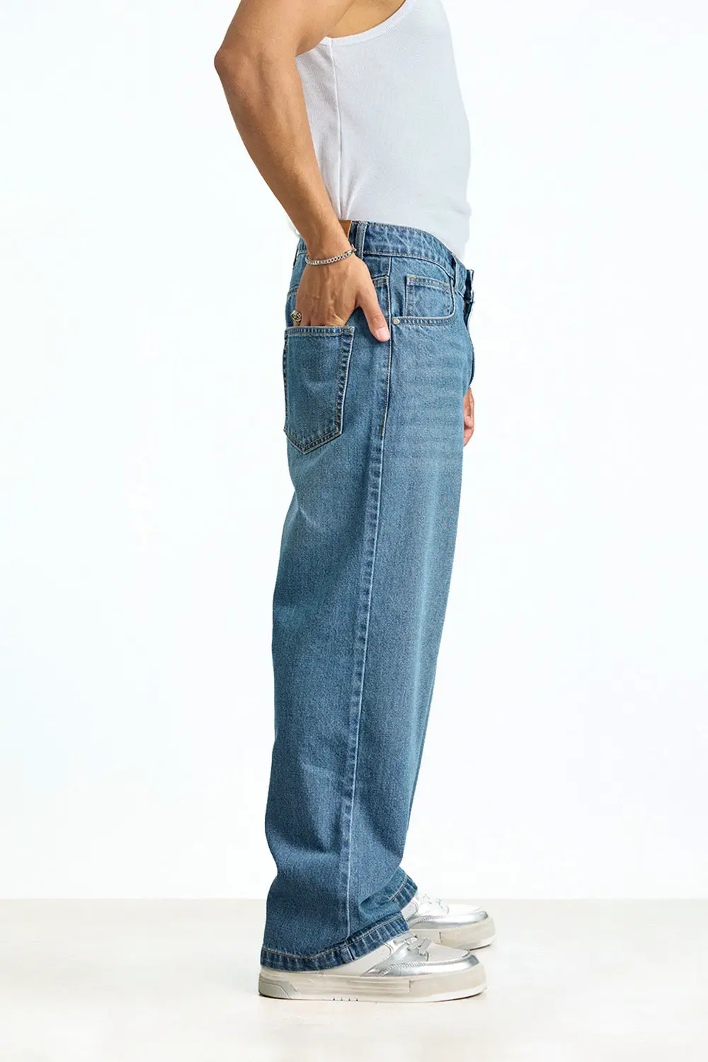 Blue Washed Out Jeans view 2