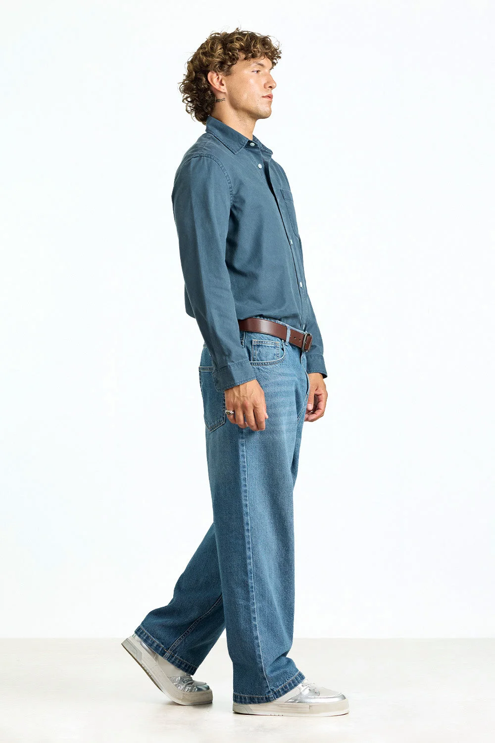 Blue Washed Out Jeans image 3
