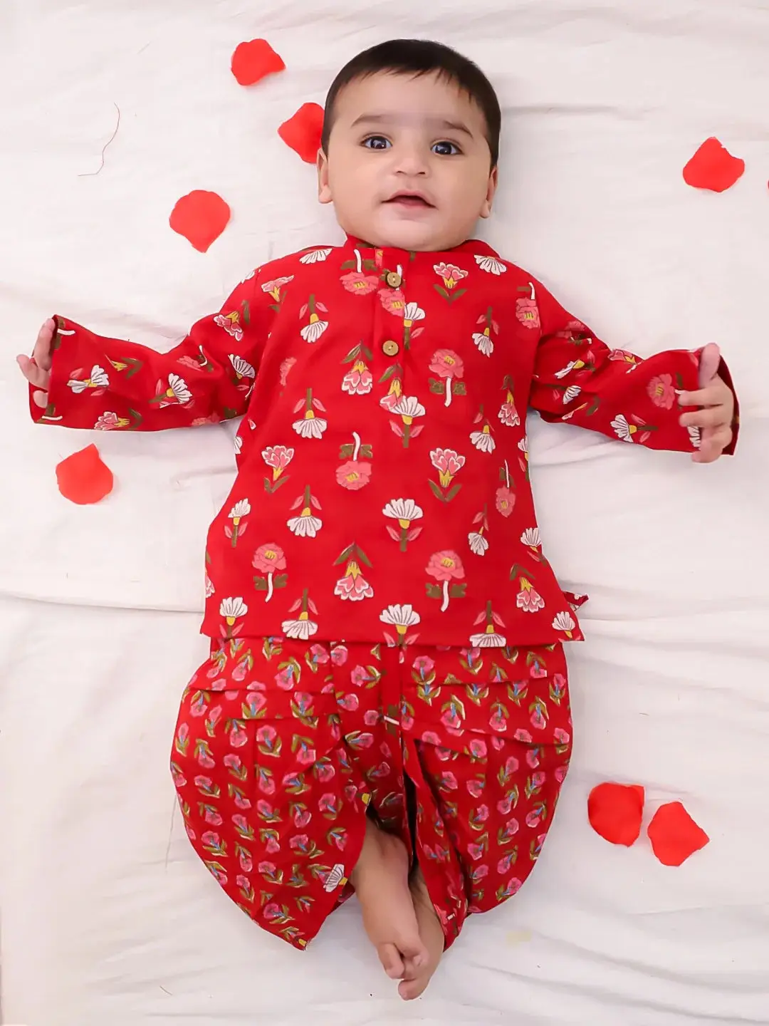 Bownbee Boys Cotton Dhoti Kurta For Infants view 3
