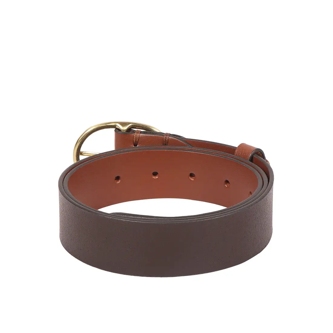 Doloras Women's Brown Reversible Leather Belt view 4