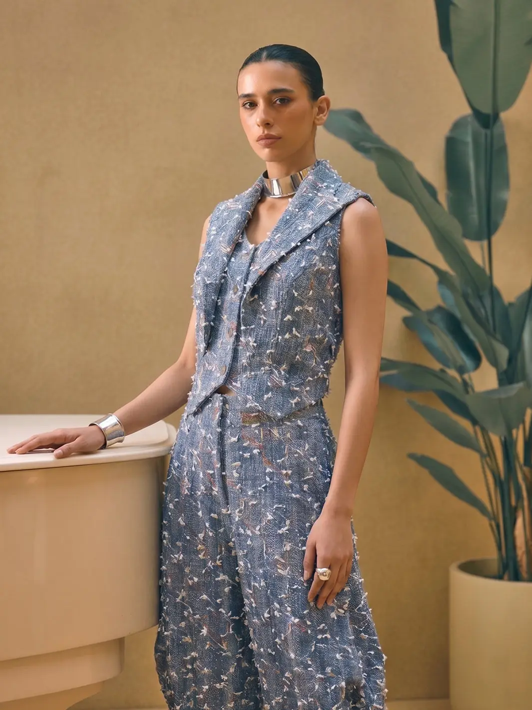 Fancy Denim Co-ord Set view 2