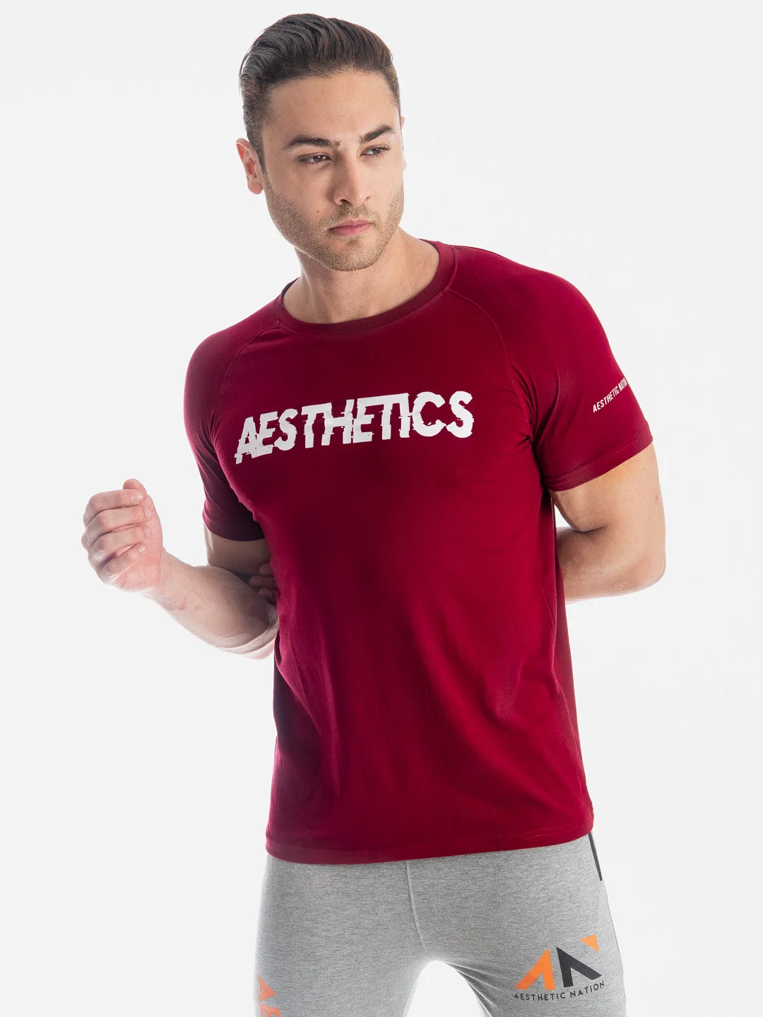 Aesthetic Training Tshirt Maroon image 1