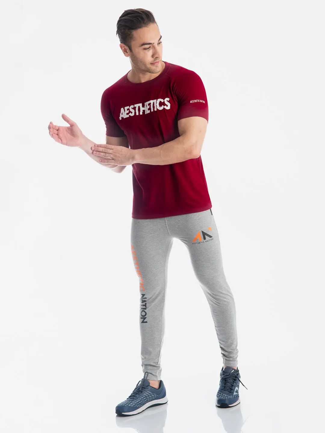 Aesthetic Training Tshirt Maroon view 3