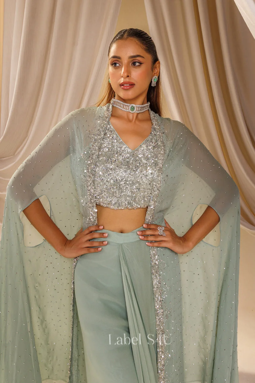 Mint Majesty Cape Set image 2