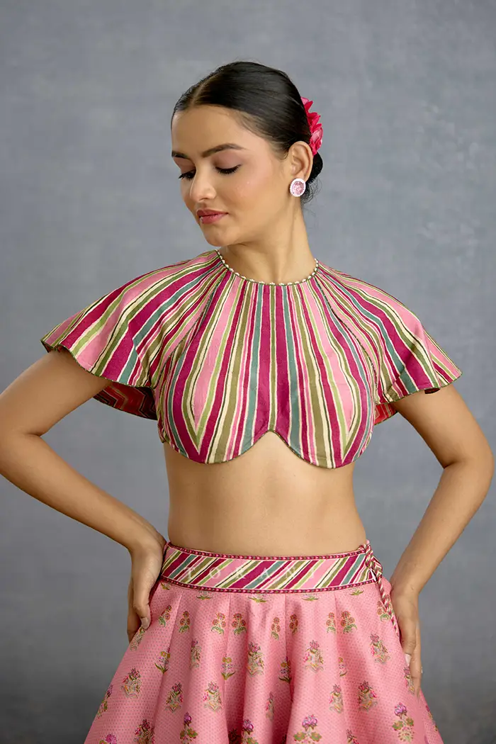 Pankaja Navanya Lehenga Set view 4