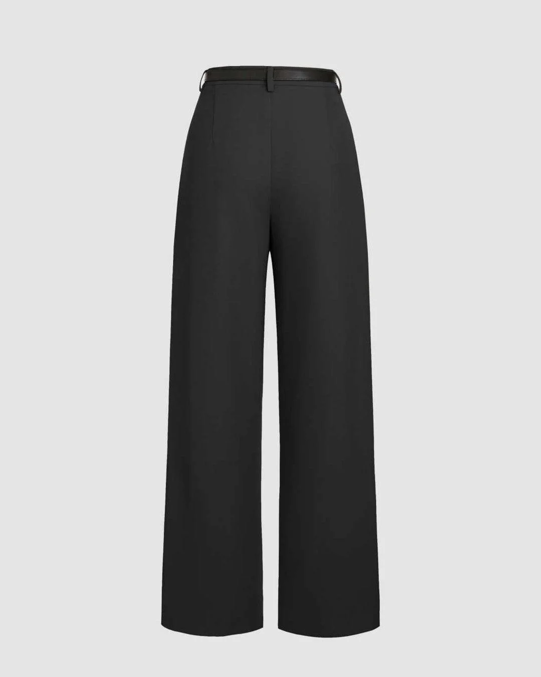 Pleated High-Waisted Wide-Leg Trousers image 3