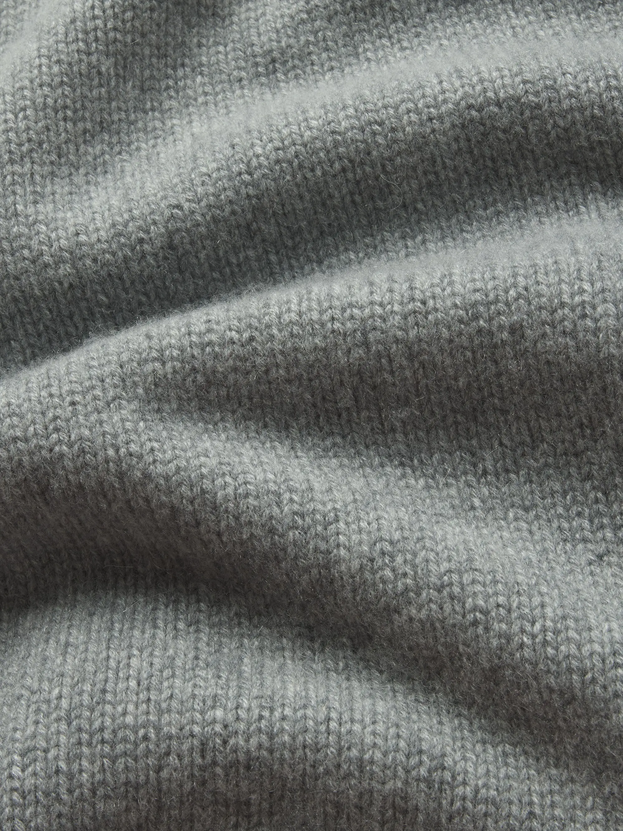 Ritz Unisex Cashmere Sweater -- Grey Melange view 4