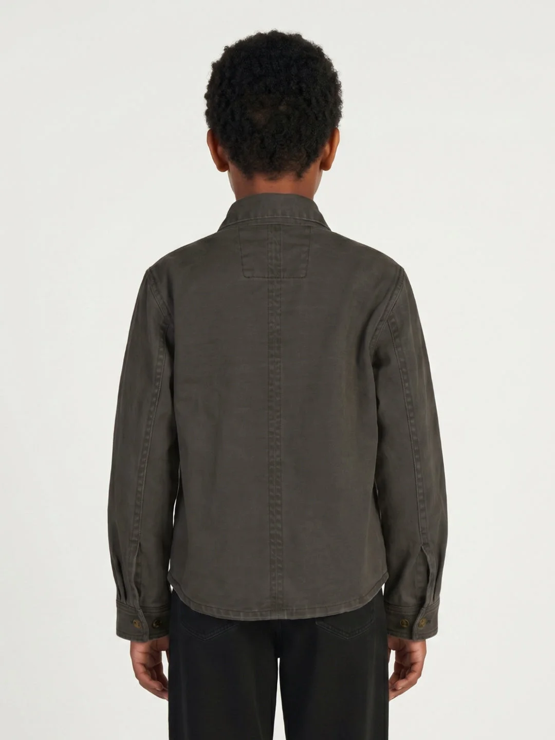 True Religion Boys Green Solid Regular Fit Pure Cotton Shirt image 3